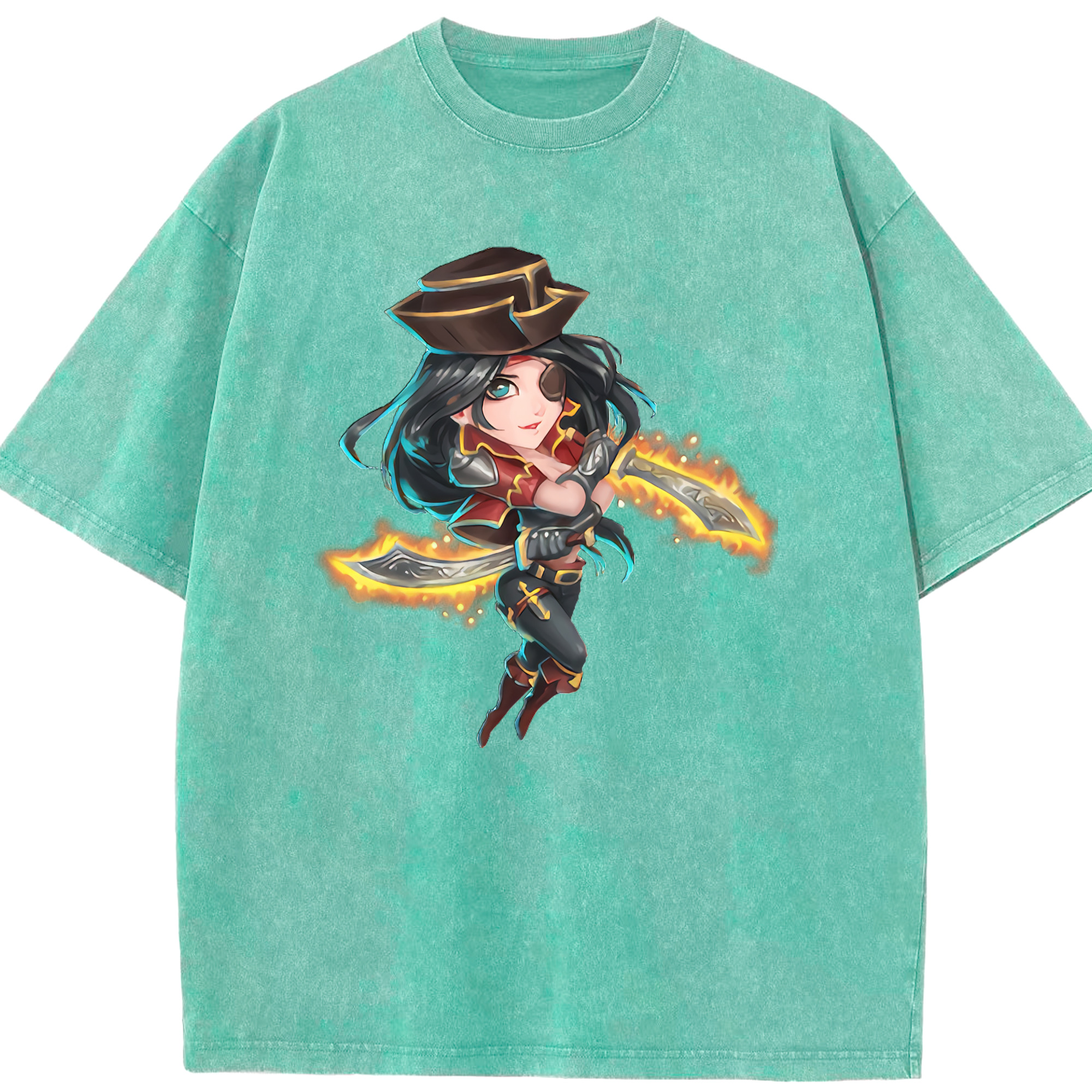 リーグ・オブ・レジェンド League of Legends LOL 綿100% ヴィンテージ風 半袖Tシャツ（フロントプリント）